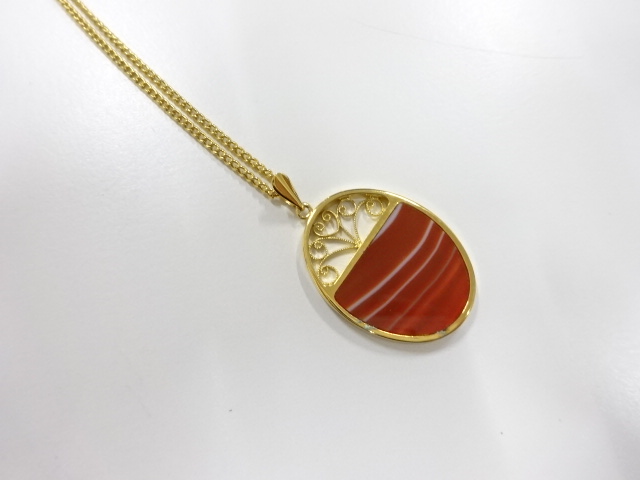 瑪瑙　ネックレス